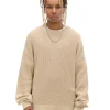 Żakardowy beżowy sweter