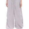 Bawełniane spodnie wide leg