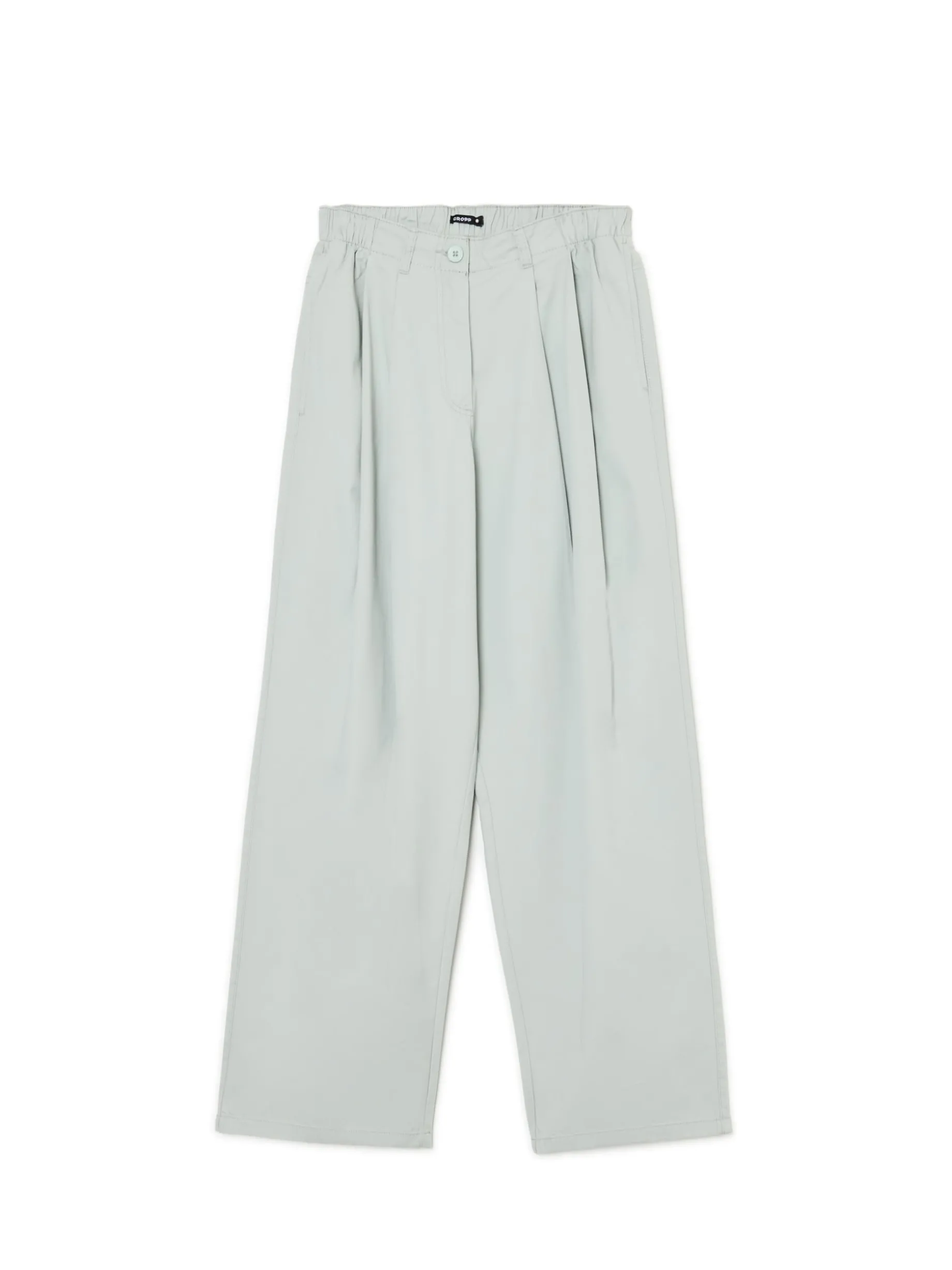 Bawełniane spodnie wide leg
