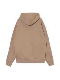 Beżowa bluza regular z kapturem