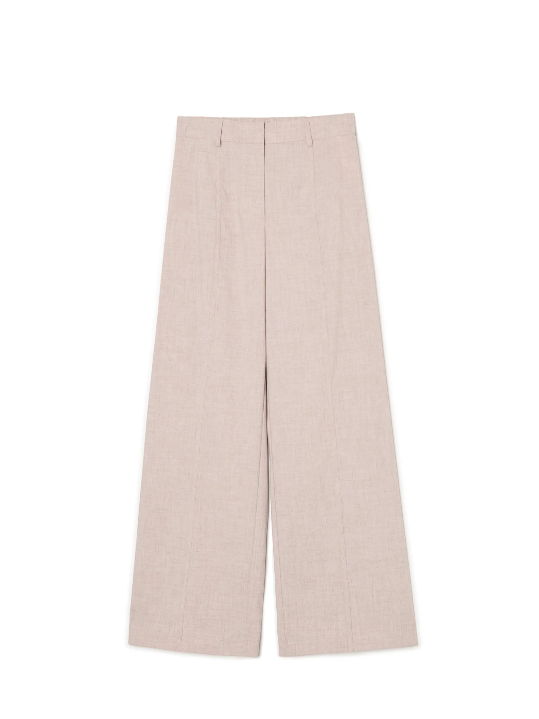 Beżowe spodnie tailoring