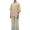 Beżowy T-shirt basic