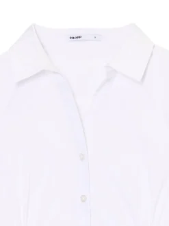Biała koszula z krótkim rękawem