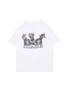 Biała koszulka z dobermanami UNISEX