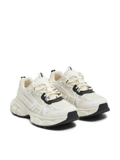 Białe sneakersy z elementami reflective