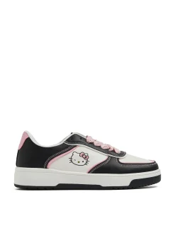 Biało-czarne sneakersy Hello Kitty