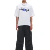 Biały T-shirt z nadrukiem Baltic Games