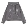 Bluza hoddie z kontrastowymi przeszyciami
