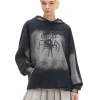 Bluza hoodie z motywem pająka