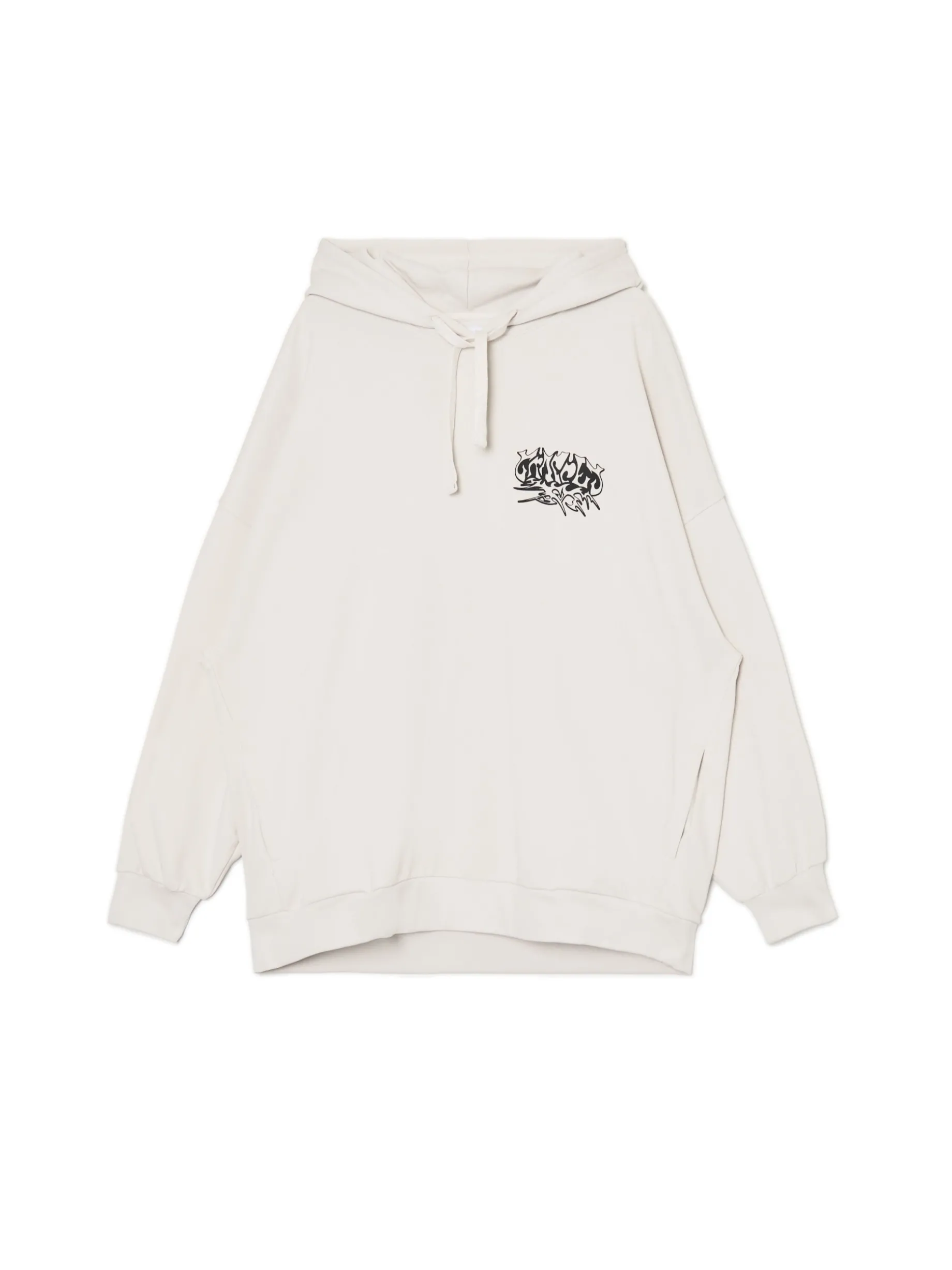 Bluza oversize z kapturem i nadrukiem