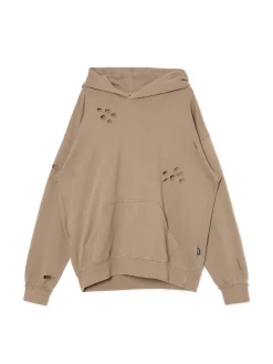 Bluza z kapturem z ozdobnymi wycięciami