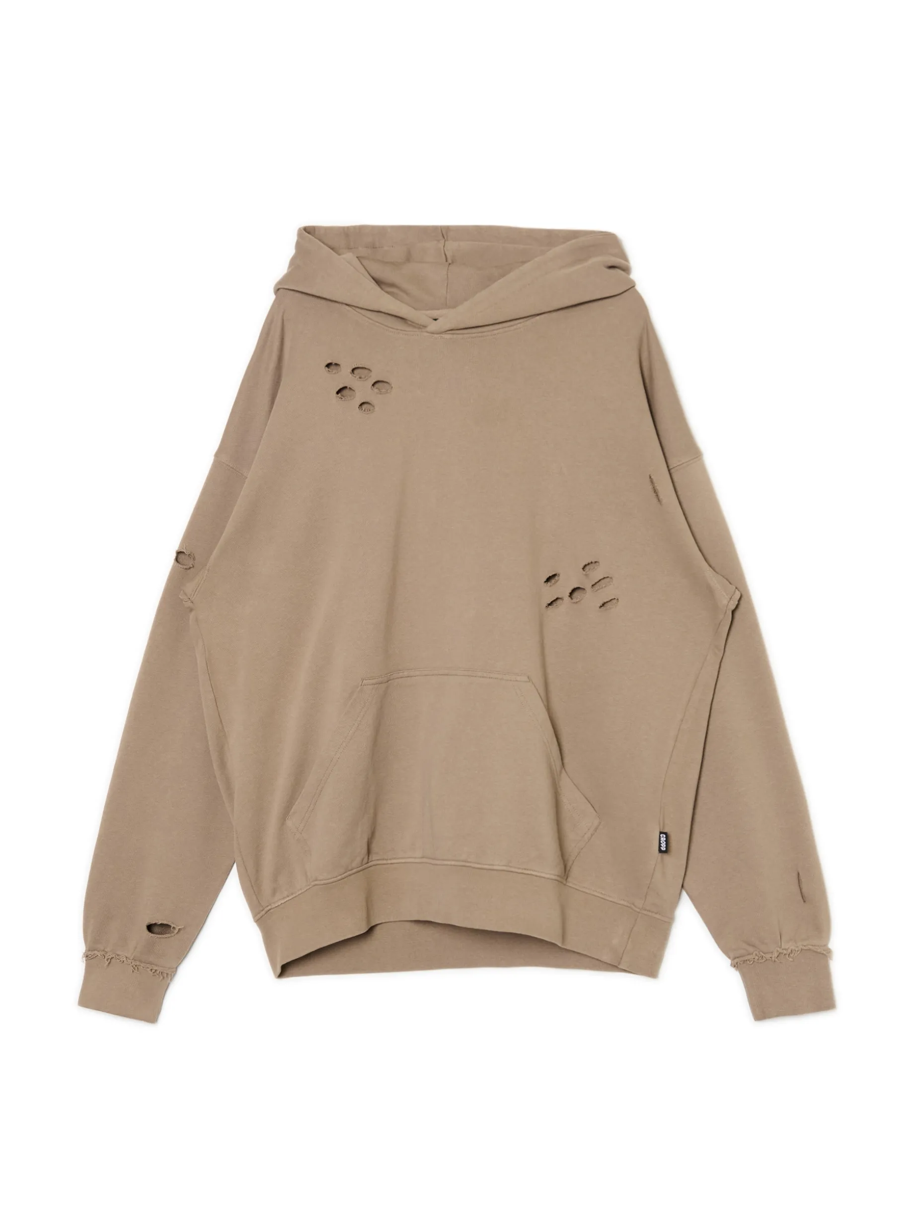 Bluza z kapturem z ozdobnymi wycięciami