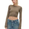 Bluzka longsleeve z wiskozą