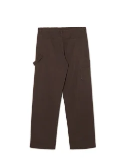 Brązowe spodnie wide leg