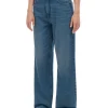Ciemnoniebieskie jeansy baggy