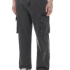 Ciemnoszare jeansy baggy