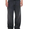 Ciemnoszare jeansy super baggy