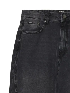 Ciemnoszare jeansy super baggy