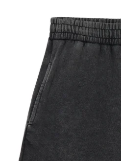Ciemnoszare spodnie wide leg