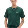 Ciemnozielony t-shirt z aplikacją Cropp