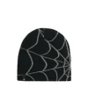 Czapka beanie z nadrukiem pajęczyny