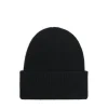 Czarna czapka beanie z dodatkiem wiskozy