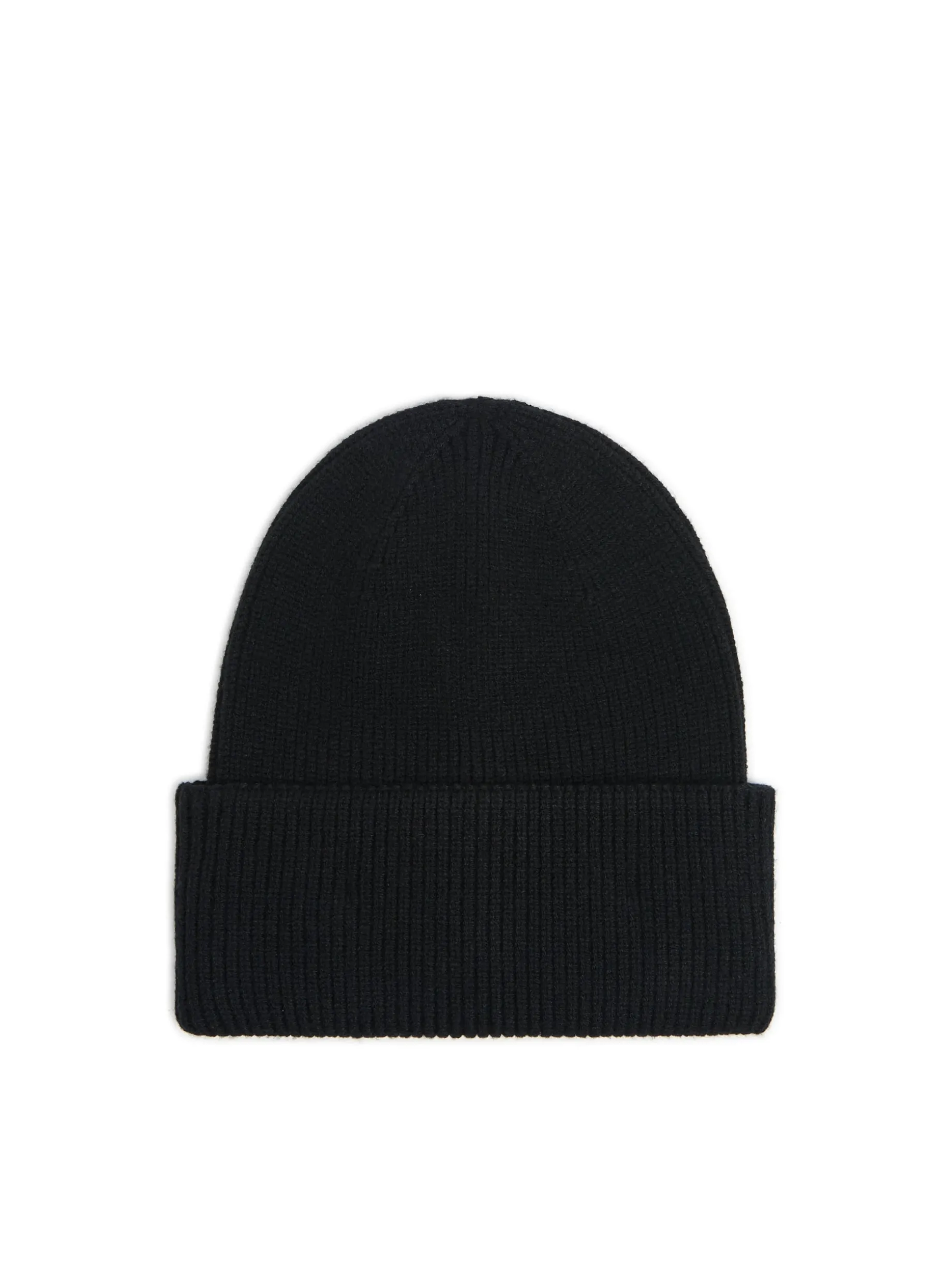 Czarna czapka beanie z dodatkiem wiskozy