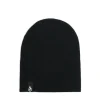 Czarna czapka beanie z wiskozą