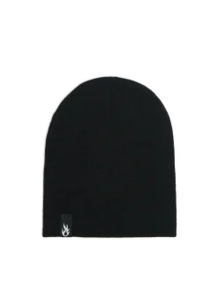 Czarna czapka beanie z wiskozą