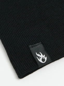 Czarna czapka beanie z wiskozą