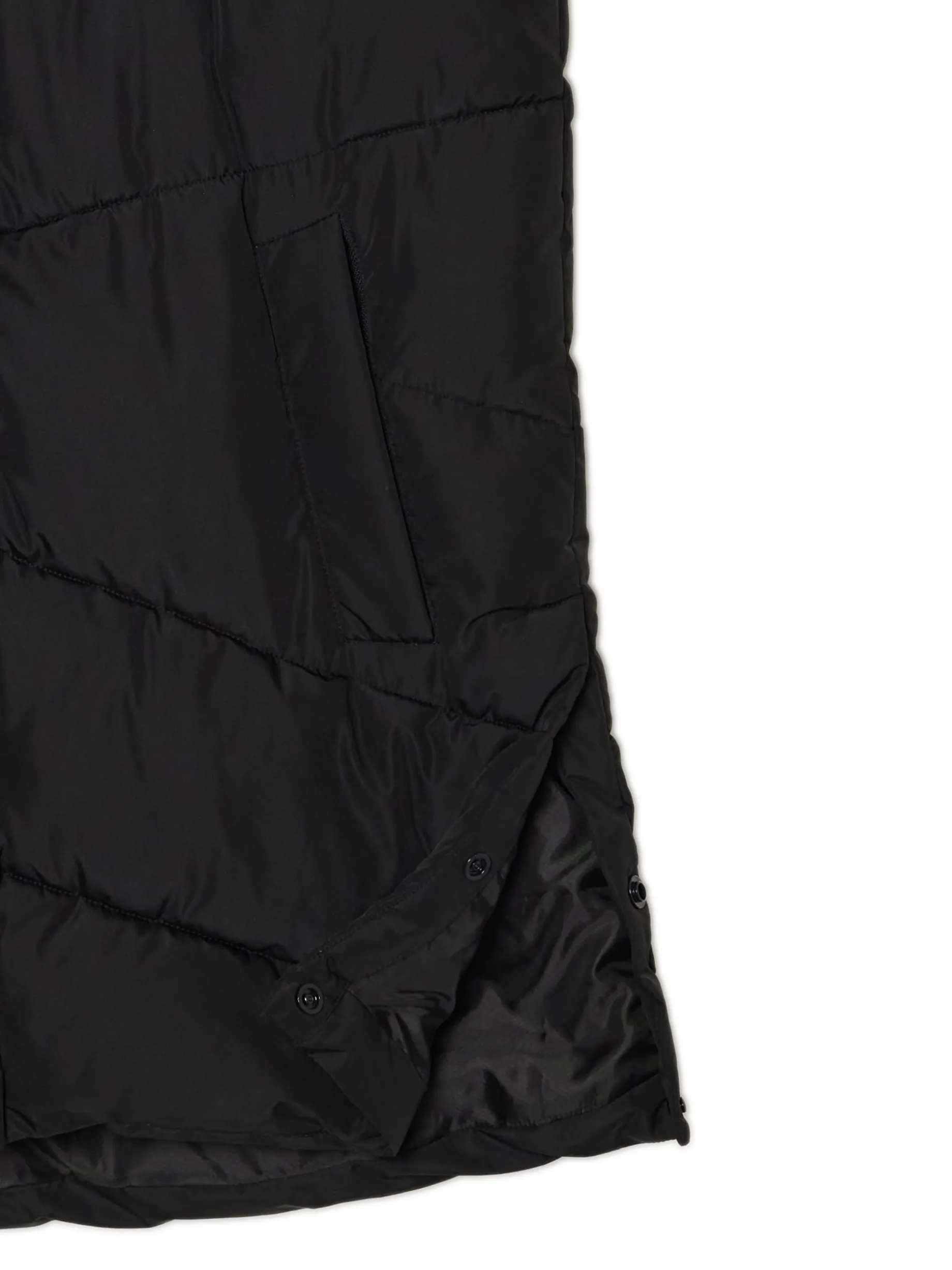 Czarna kamizelka puffer z kapturem
