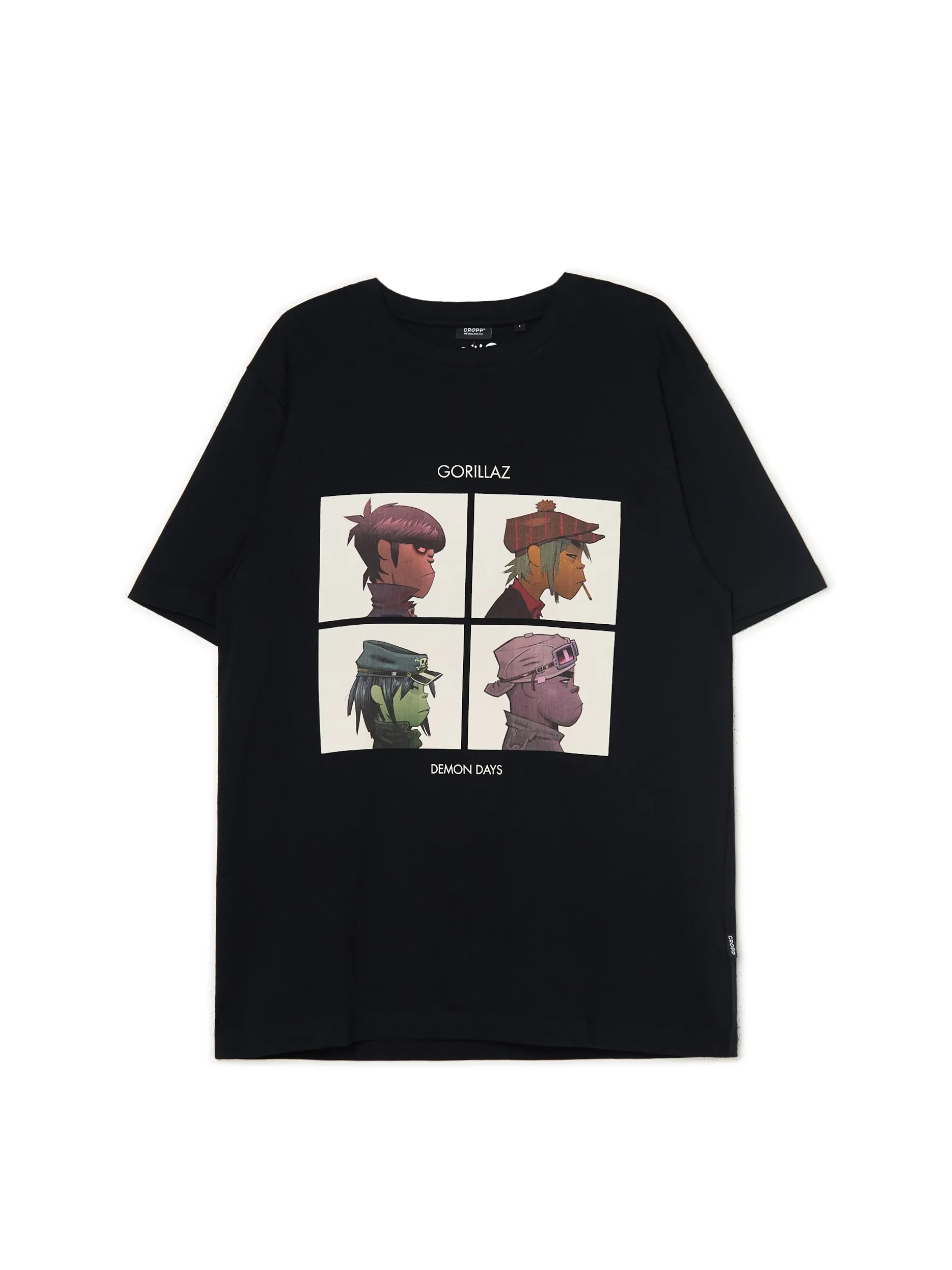 Czarna koszulka Gorillaz