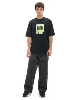 Czarna koszulka z aplikacją Beetlejuice UNISEX