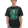 Czarna koszulka z nadrukiem Beetlejuice UNISEX