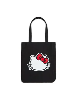 Czarna płócienna torba Hello Kitty