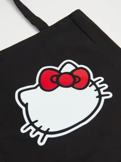 Czarna płócienna torba Hello Kitty