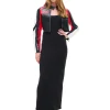 Czarna sukienka maxi