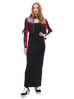 Czarna sukienka maxi