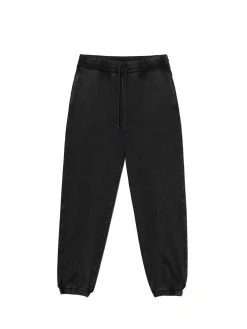 Czarne jeansowe joggery
