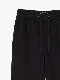 Czarne jeansowe joggery slim