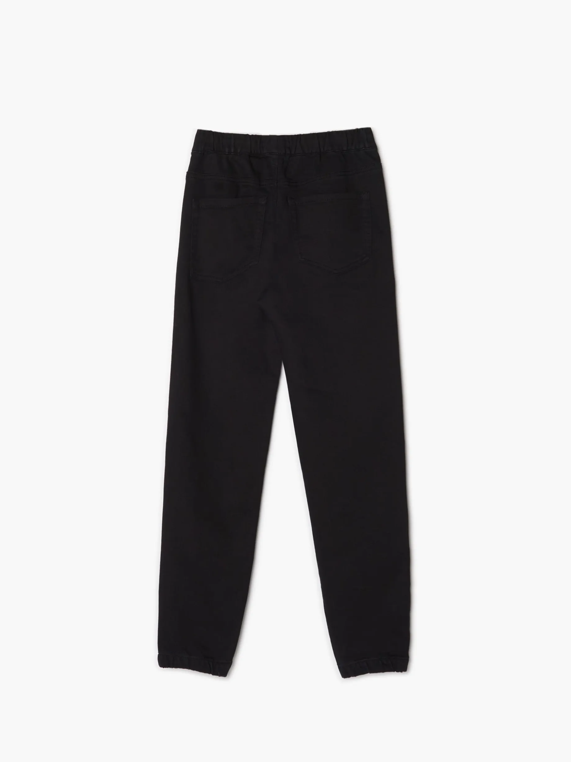 Czarne jeansowe joggery slim