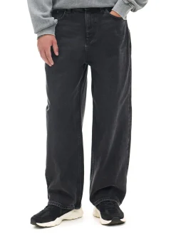 Czarne jeansy baggy