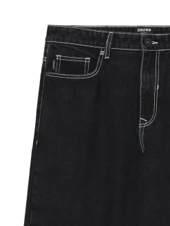 Czarne jeansy baggy
