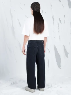 Czarne jeansy baggy