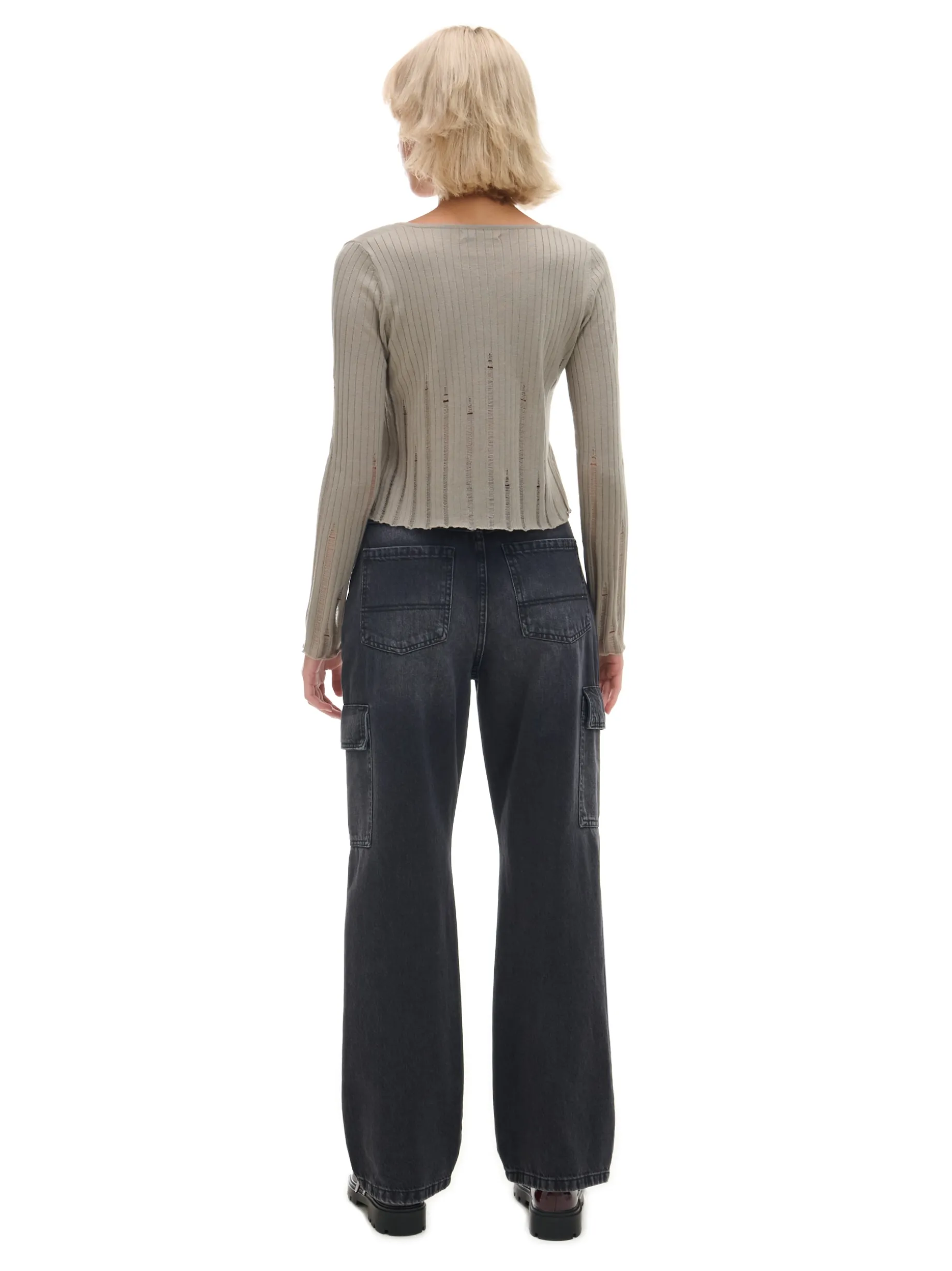 Czarne jeansy baggy