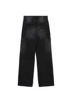 Czarne jeansy baggy