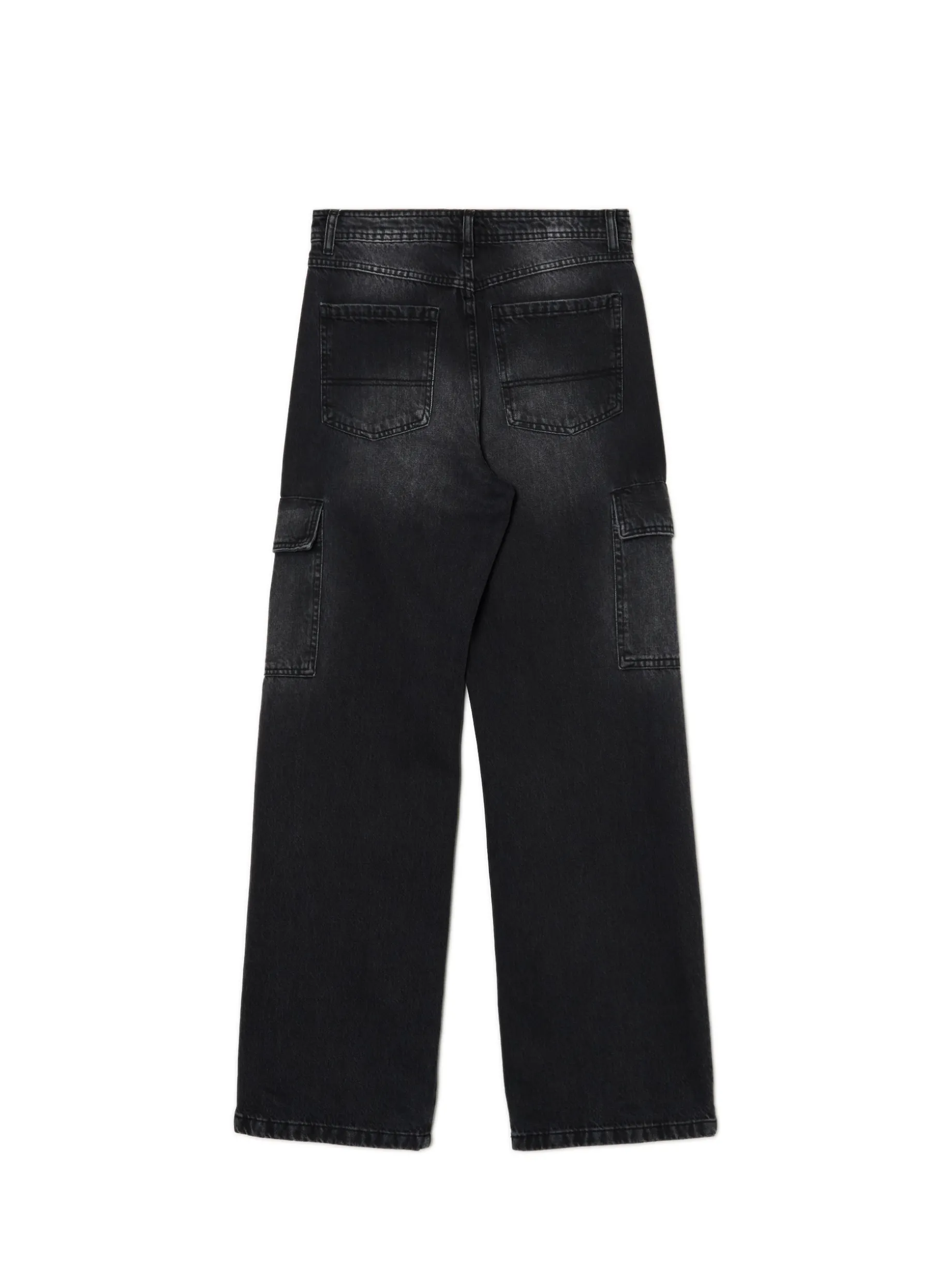 Czarne jeansy baggy