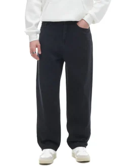 Czarne jeansy baggy