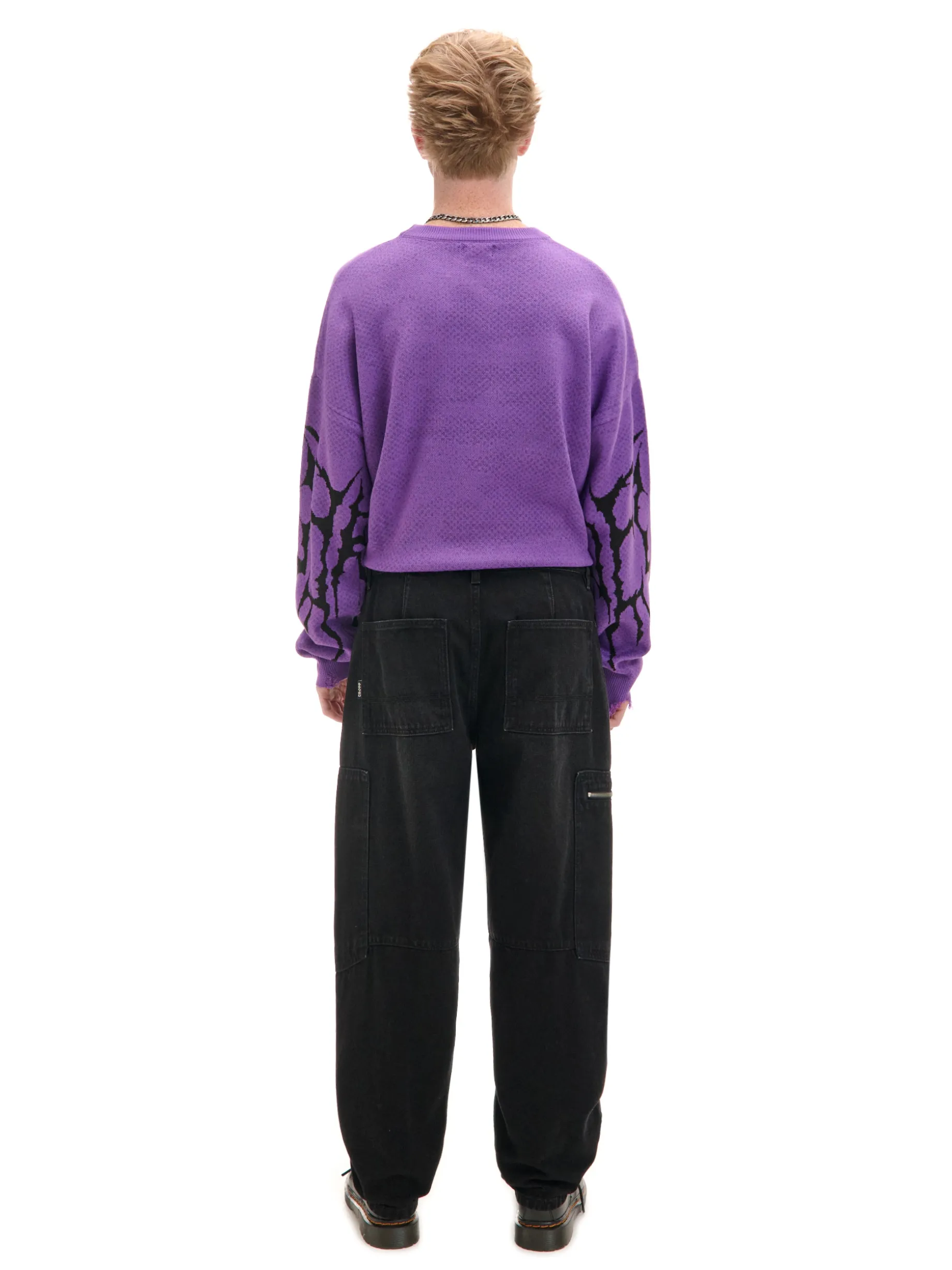 Czarne jeansy baggy balloon