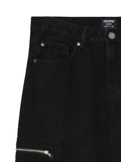 Czarne jeansy baggy balloon